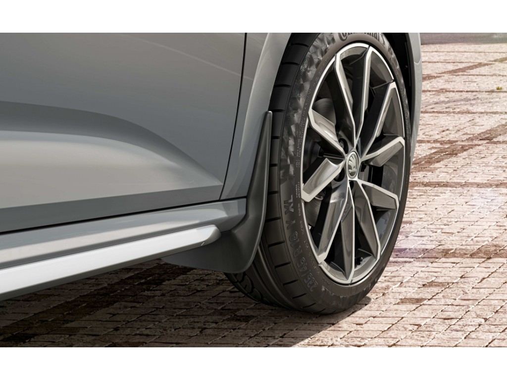 thumbnail image 2 of Genuine Skoda Kodiaq Mud Flaps (2017-2024 MK1) – Front & Rear Set With Hardware – 565075111A / 565075101 2 of 6