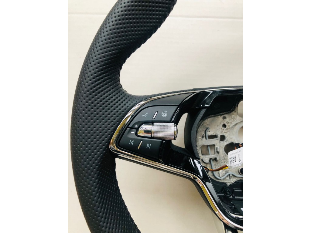 GENUINE SKODA RS FLAT BOTTOM STEERING WHEEL Heating 5E3419093J