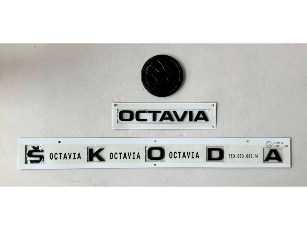 genuine SKODA logo badge emblem 90mm Octavia mk4 Superb mk3