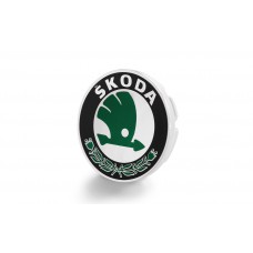 Hub cover with SKODA logo