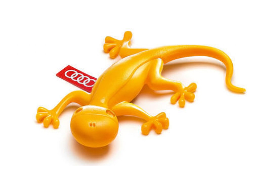 Audi 000087009A Gecko Air Freshener, Light Grey, Orange Fragrance