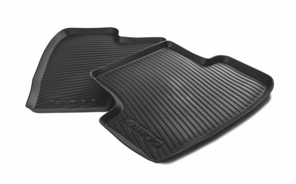 Skoda rear rubber foot mats Karoq 57A061512