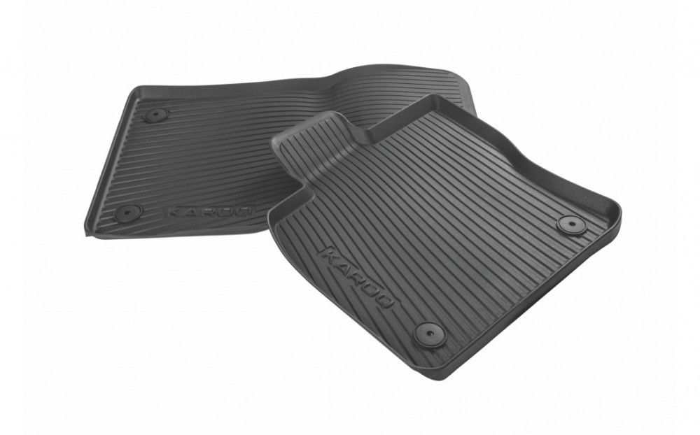 Skoda front rubber foot mats Karoq 57B061502